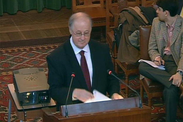 András testifying before ICJ in The Hague