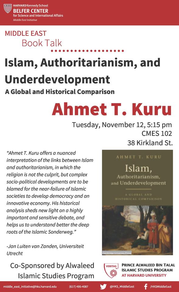 Ahmet Kuru Book Talk
