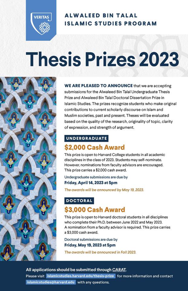 2023 Thesis Prize Poster